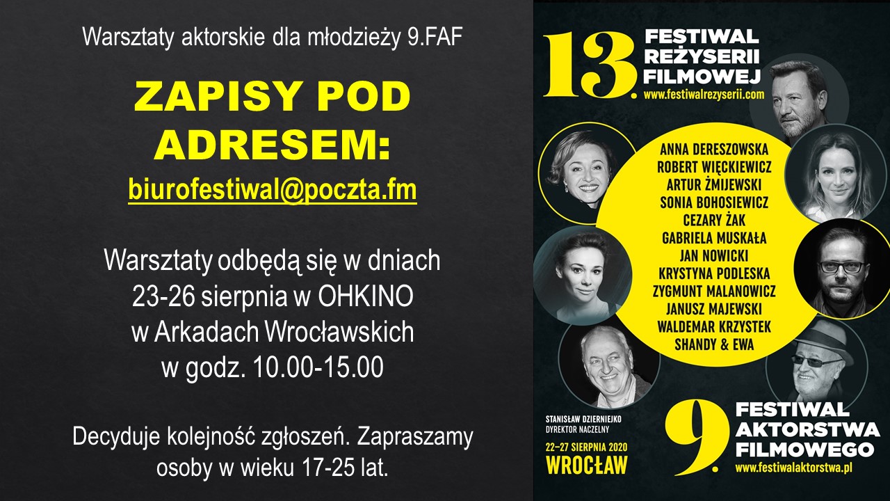 Warsztaty aktorskie dla młodzieży